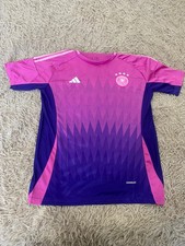 Adidas Germany Away Authentic Pink Soccer Jersey 2024 Football T-Shirt