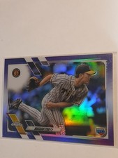 Masashi Itoh #22 Topps Chrome 2021 NPB Japanese Purple Rookie Card /299 Tigers