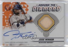 2023 Topps Pristine Orange Refractor 9/25 Jesse Winker #ADR-JWI Auto 0su2