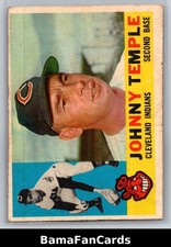 1959 Topps JOHNNY TEMPLE #335 VGEX Cincinnati Redlegs *2377