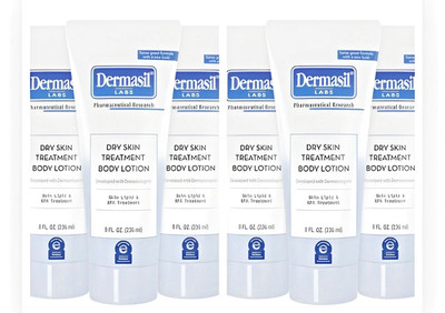 6 Pack Dermasil Labs Dry Skin Treatment 8 fl oz New in Original Sealed Packaging
