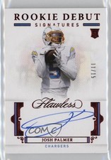 2021 Panini Flawless Rookie Debut Signatures Ruby 11/15 Josh Palmer Auto 03ox