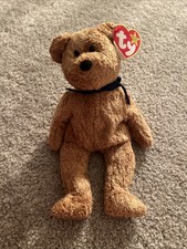 TY Beanie Baby - FUZZ the Bear (9 inch)