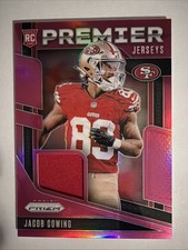 2024 Panini Prizm - Premier Jerseys Jacob Cowing #PJ-JCG Pink Prizm (MEM, RC)