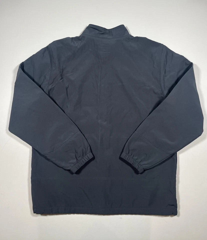 St. Johns Bay Jacket Mens XL Tall Gray Softshell Fleece Lined Full Zip Pockets - Image 2 of 4