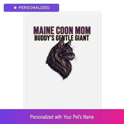 Custom Maine Coon Cat Pet Lover Magnet Personalized Name Refrigerator Fridge