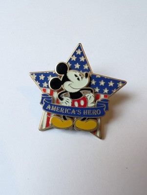 Disney Mickey Mouse America's Hero Pin, Official Pin Trading Pin, Disney 2008