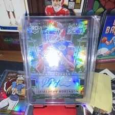 Panini Prizm Draft Picks Demarcus Robinson Rookie Auto Camo Prizm #114