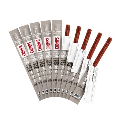 Grass-Fed & Finished Salt & Pepper Venison Jerky Meat Snack Sticks 10-Pack - ...