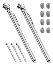 2-pack Pocket-sized Tire Pressure Gauges With Deflator - Ideal For Cars More 2-pack Pocket-sized Tire Pressure Gauges With Deflator - Ideal For Cars More