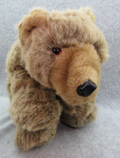 Folkmanis GRIZZLY BEAR CUB Hand Puppet Full Body 15" Plush Realistic VIDEO 