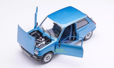 NOREV 1/18 Renault 5 Alpine 1977 Alloy Diecast Model Car Blue Toys Gifts Display