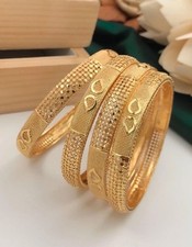 asian indian pakistani 22karat goldplated bangles size 2.6(diff size on request)