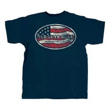New OLD GUYS RULE T SHIRT Born in the USA