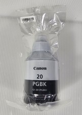 New Genuine Canon 20, GI-20 PGBK Black Ink Bottle 170ml