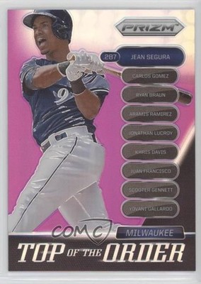 2014 Panini Prizm Top of the Order Purple Prizm 24/99 Jean Segura #14 8m8