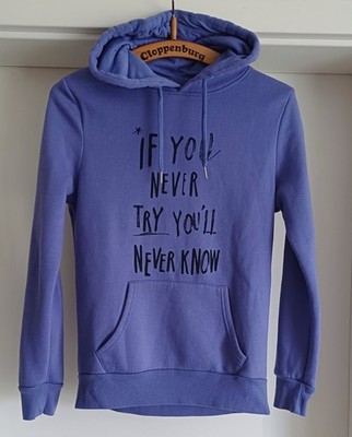 Hoodie, Primark, Gr. 40, Baumwollmix, Schriftzug, Damen, Lavendel, Top Zustand