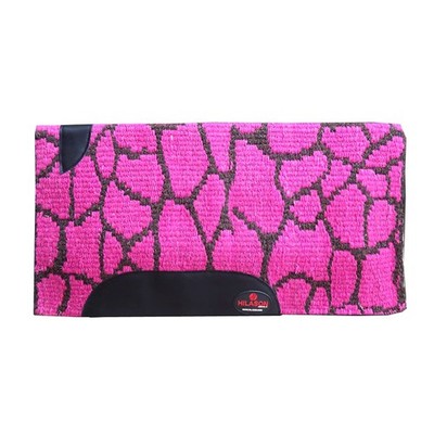 FE Hilason Horse Western Saddle Blanket New Zealand Wool Pink