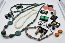 Costume jewelry set bundle - necklaces, earrings  brooches women 14 pieces