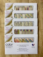Color Street Rainbow Radiance Bundle   Colorful Nail Strips Lot of 5  