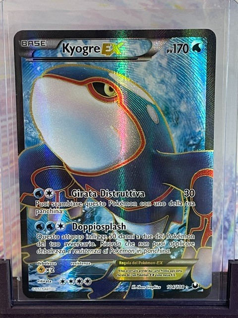 2012 Pokemon Kyogre Ex 104/108 Dark Explorers ITALIAN Full Art🔥🔥