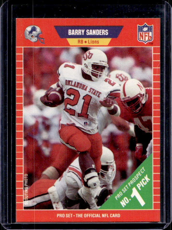 1989 Pro Set Barry Sanders Rookie RC #494 Lions