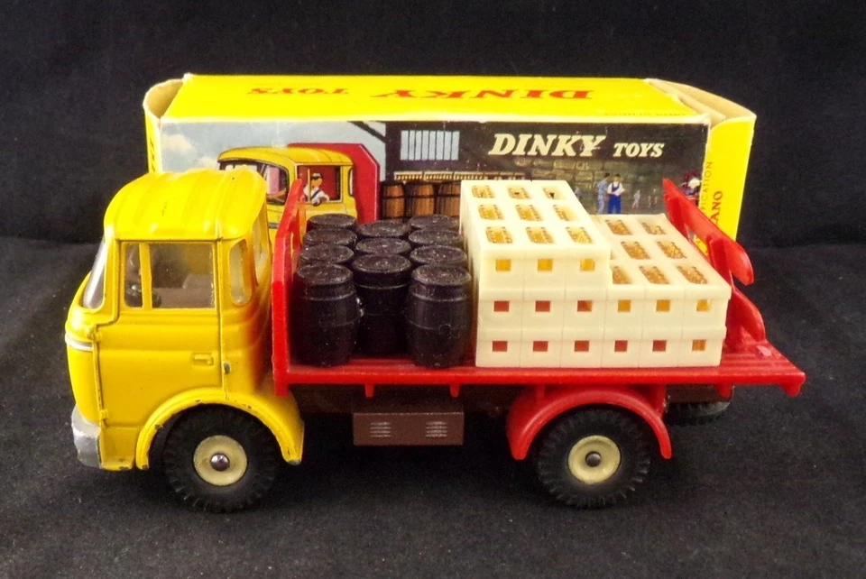 DINKY TOYS 588 - CAMIÓN BERLIET PLATAFORMA BRASSEUR DE COLECCIÓN FRANCÉS Foto 4 de 4