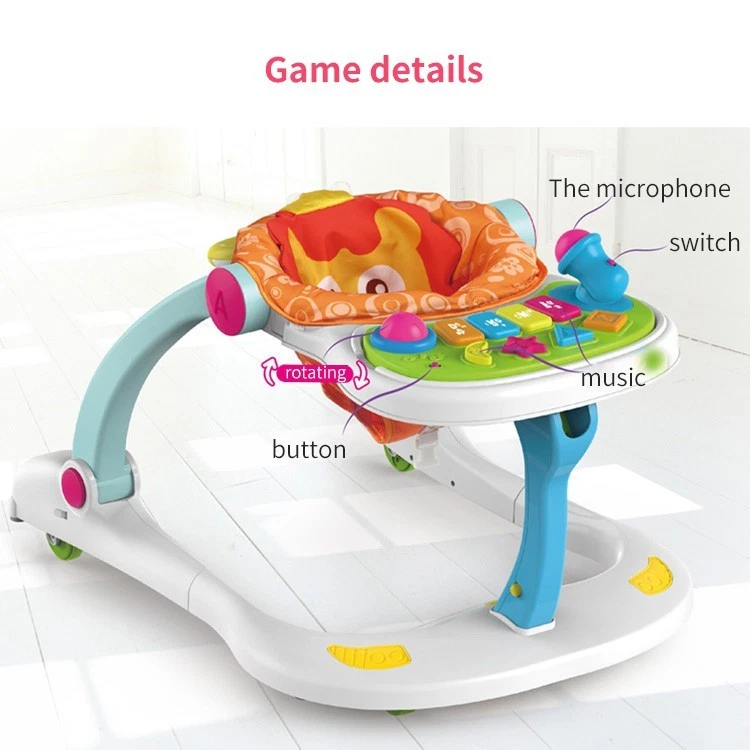 4 in 1 Happy Lion Multifunctional Baby Walker with Music & Activity Centre HE802 - Image 2 of 4