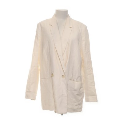 H&M, Blazer, Größe: M, Weiß, Einfarbig, Damen #EZP