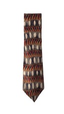 B.D BAGGIES Authentic Vintage Multicolor Geometric Silk Necktie Made In USA NWOT
