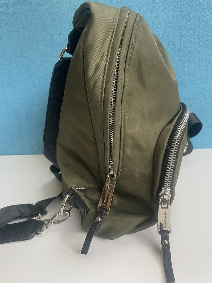 Steve Madden Mini Backpack Olive Green Nylon Women with  display picture 3