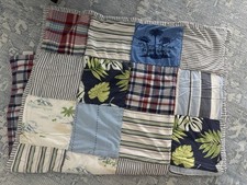 Pottery Barn Kids BLUE KEY WEST BABY CRIB QUILT BEACH SURF VERY CUTE
