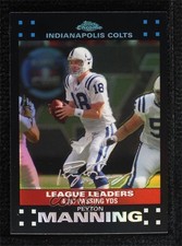 2007 Topps Chrome League Leaders Refractor Peyton Manning #TC96 HOF 0d44