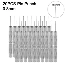 Pin Punch 20 Pcs Pin Punch Remove And Adjust Watch Silver Workshop Equipment