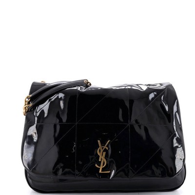 【未使用美品】SAINT LAURENT 本革 パテント BLACK 37 Saint Laurent Jamie 4.3 Shoulder Bag Quilted Patent Large | eBay