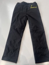 Swiss Alps, Snow Bibs, Ski Pants, Black, Zip Pockets, Youth 14