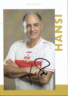 Autogrammkarte Hansi Müller - VfB Stuttgart - Legende  - Fußball