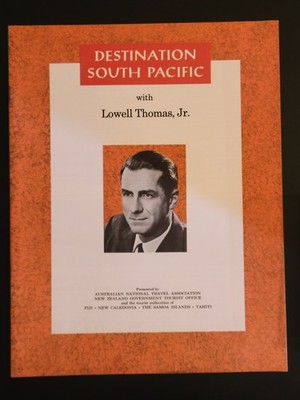1966 Destination South Pacific Lowell Thomas Jr Travel Booklet Pan Am Air New