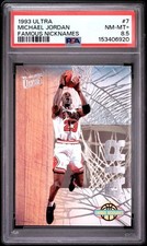 MICHAEL JORDAN 1993 ULTRA FAMOUS NICKNAMES #7 PSA NM/MT+ 8.5 153406920