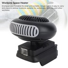Heater Fan Space Heater 18V Battery Powered For Workshop