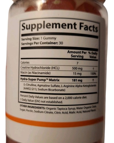 Vital Grow XL Gummies NO2 Booster Advanced Nitric Oxide Formula Mens Supp 11/28 - Picture 15 of 15