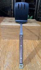 Ekco Nylon Wood Handle Slotted Spatula For Nonstick Teflon & Similar 12”