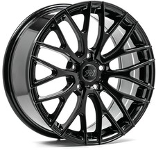 Alloy Wheels 19" 1AV ZX2 Black Gloss For Lexus IS 220d [Mk2] 05-12
