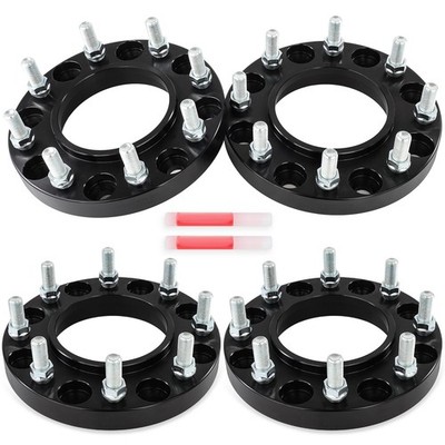 1'' 4pc Wheel Spacers 8x180 14x1.5 124.1 8Lug for Silverado 2500/3500 Sierra HD