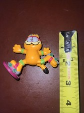 Vintage PVC Figure #H4 GARFIELD on Roller Skates 1981