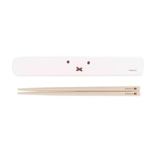 Kutsuwa Miffy Face Women's Lunch Series Chopsticks and Case Set MF752 Made in Ja