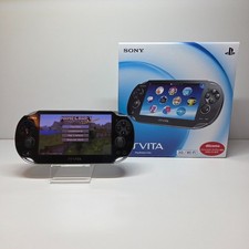Sony PS Vita PCH-1100 Black Console Box Japan Excellent