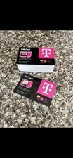 10 T-Mobile Prepaid loaded Sim  $50 Unlimited Talk/Txt/Data 3in1