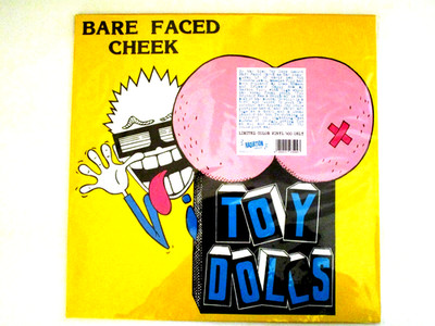 TOY DOLLS BARE FACED CHEEK LP IMPORT COLOR VINYL U.K. PUNK