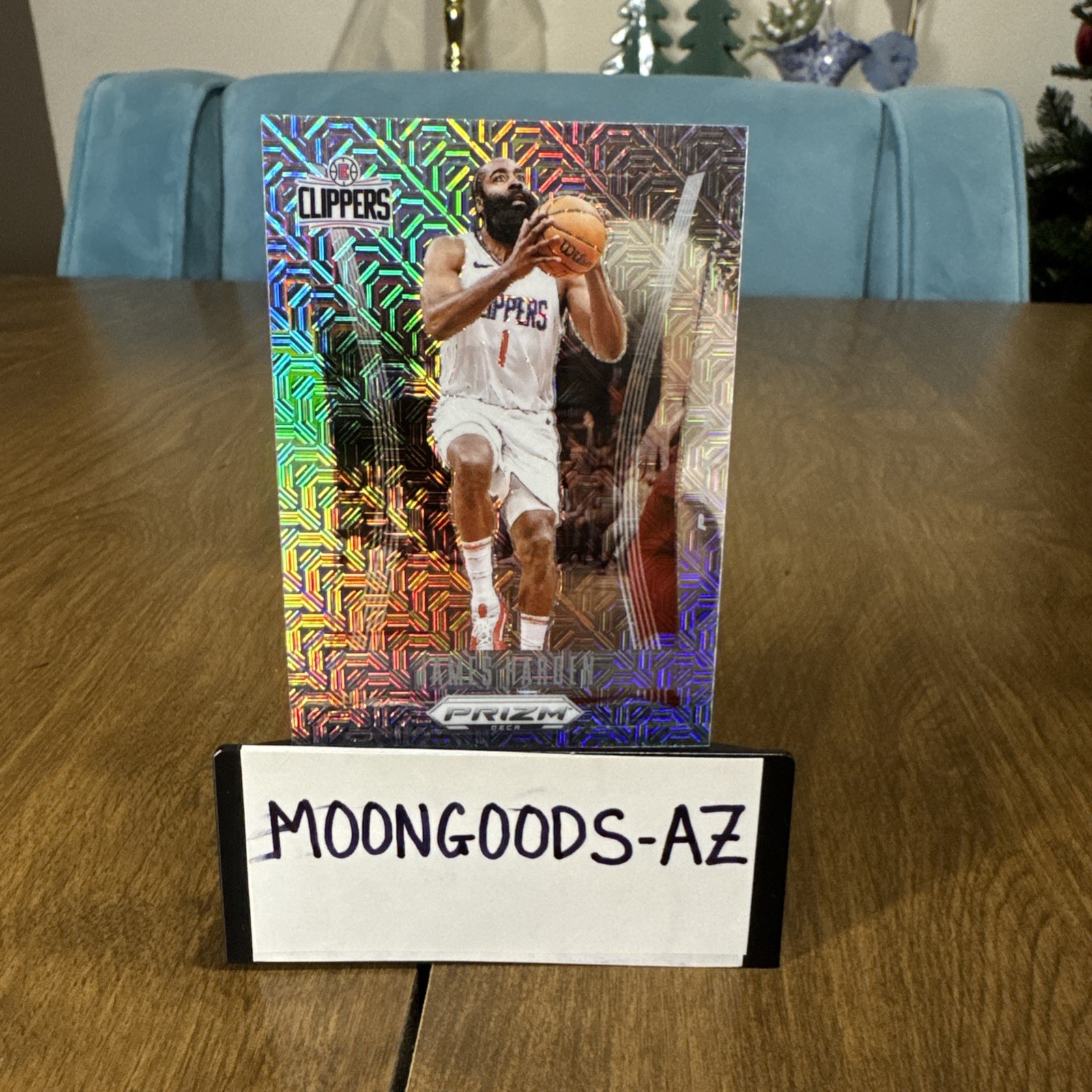 2023-24 Panini Prizm Deca James Harden #244 Mojo Prizm /25 Clippers